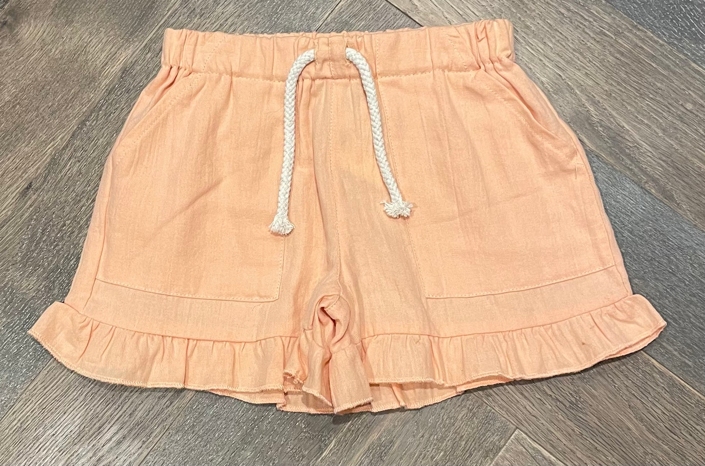 Orange Vignette Brynlee Shorts, 4Y
