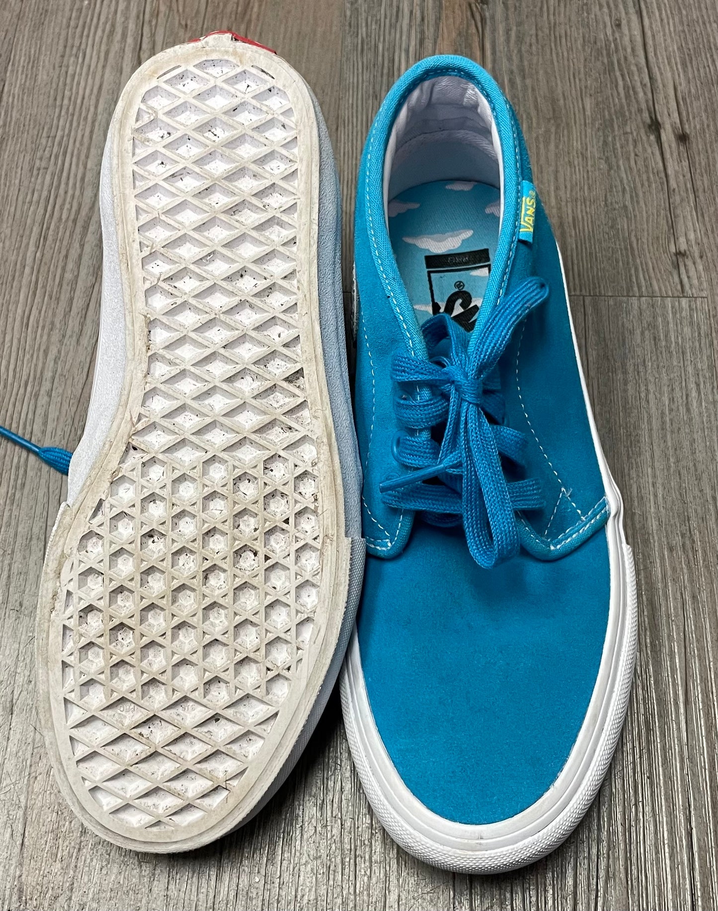 Blue Vans Pro Skateboard Shoes, 5Y