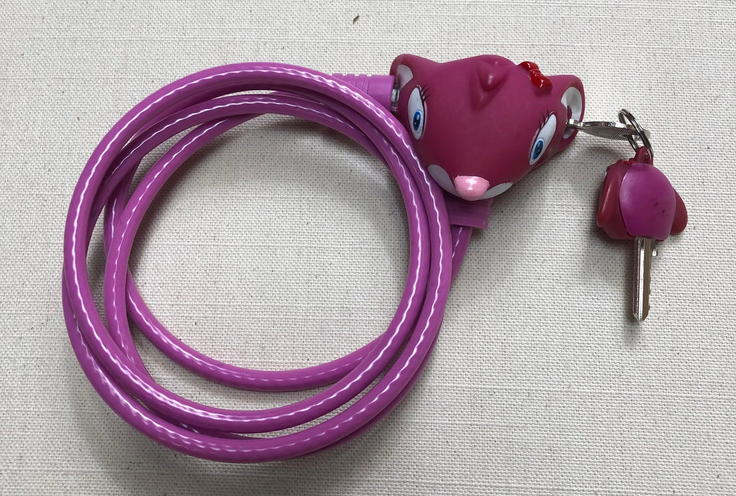 Pink Bicycle Lock, One Size