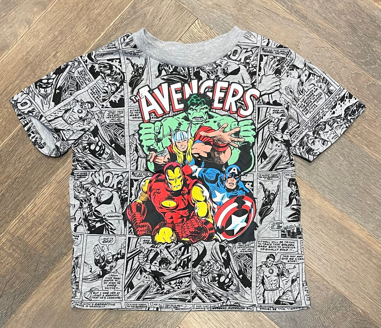 Grey Marvel Tee, 3Y