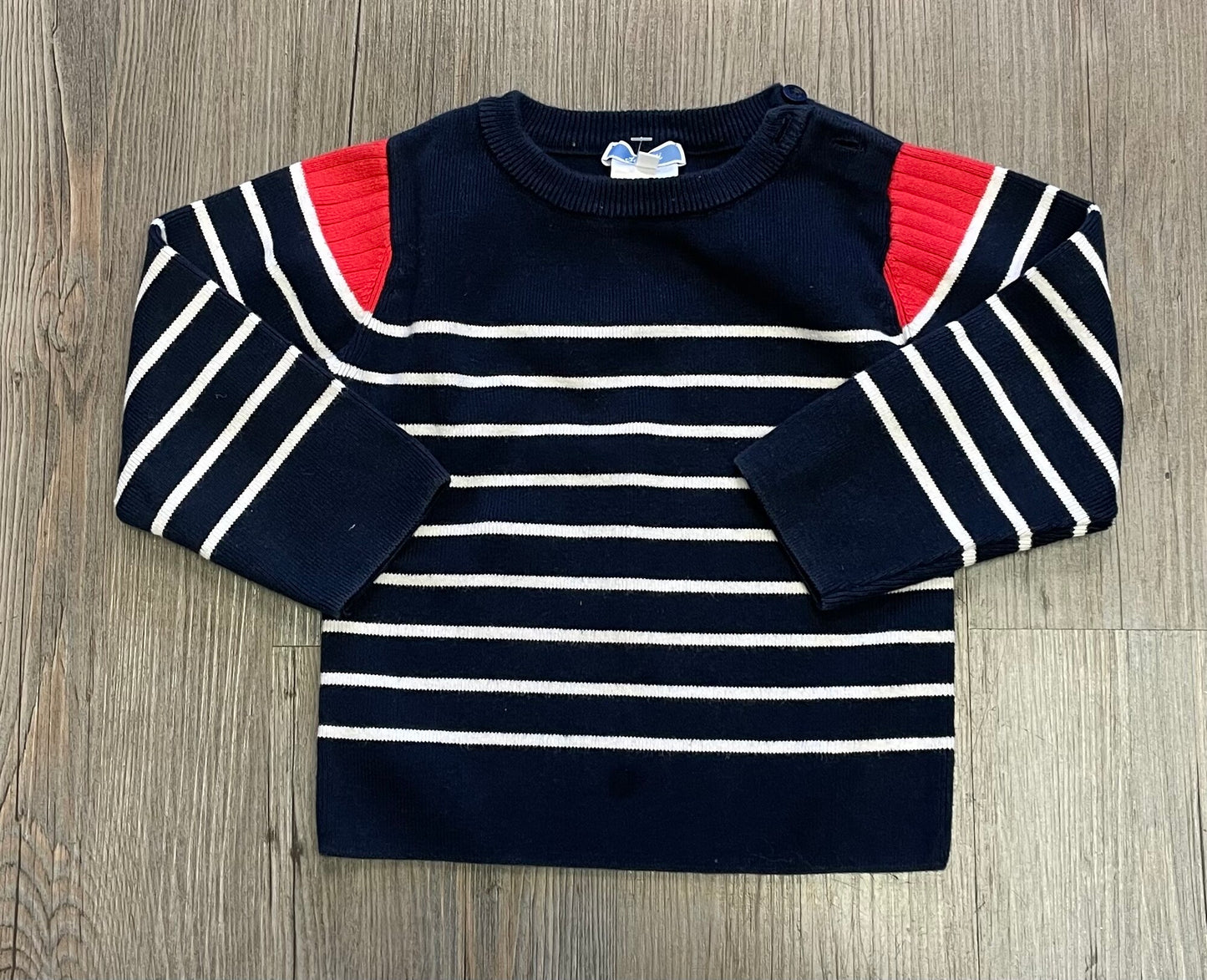Navy Jacadi Knit Sweater, 36M