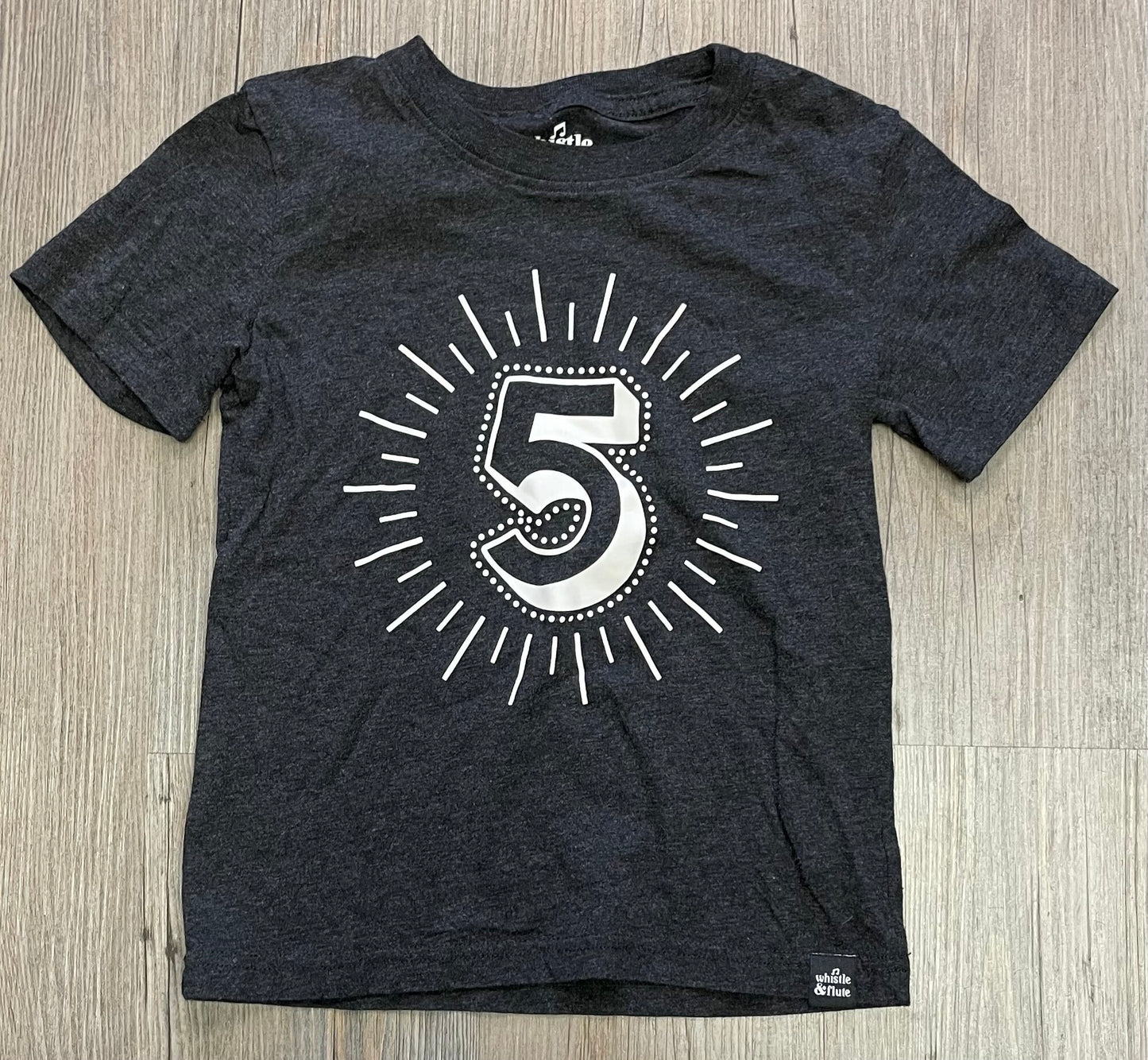 Black Whistle & Flute Tee 5Y, 5-6Y