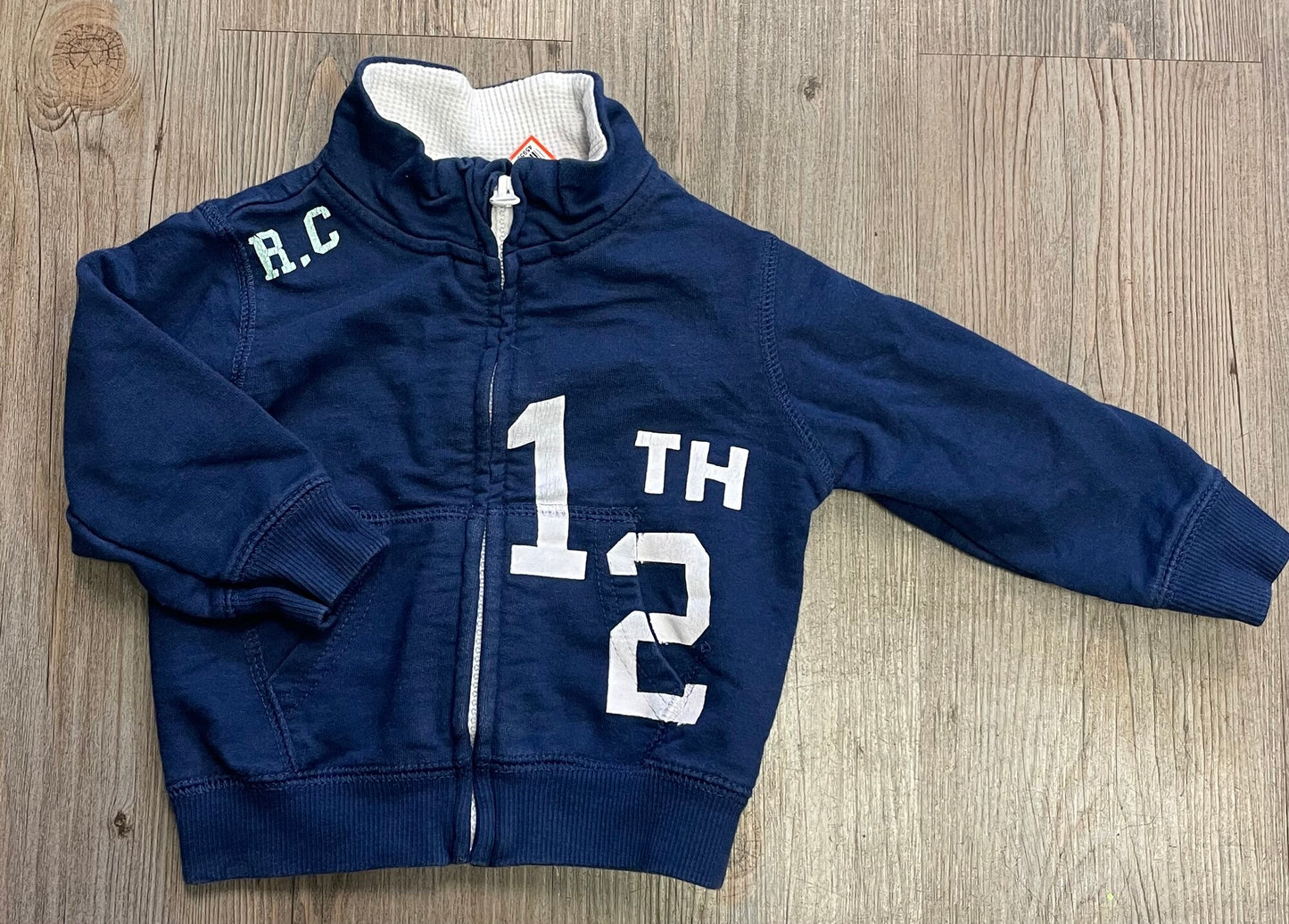 Blue Zara Zip Jacket, 6-9M