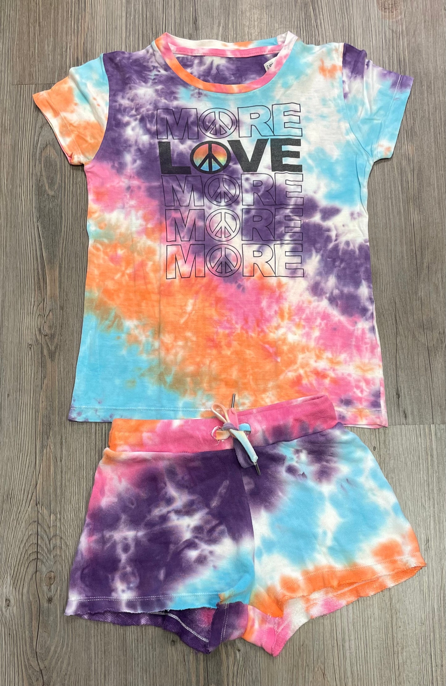 Multi Tiedye 2pc Set, 8-10Y