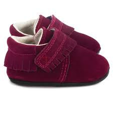 Maroon My Mocs - Inez Fringe, 6-12M