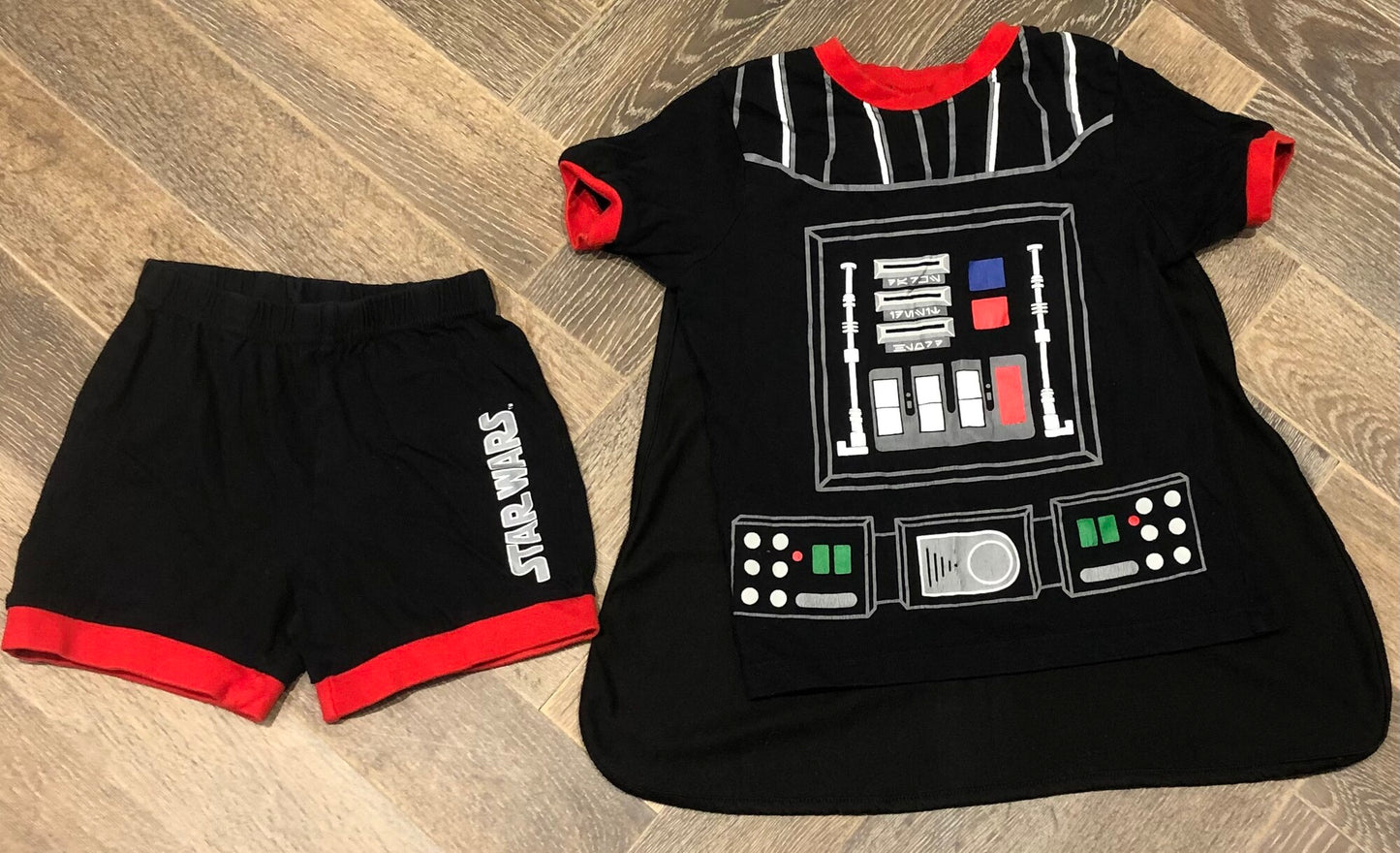 Black Star Wars Pajamas, 5Y