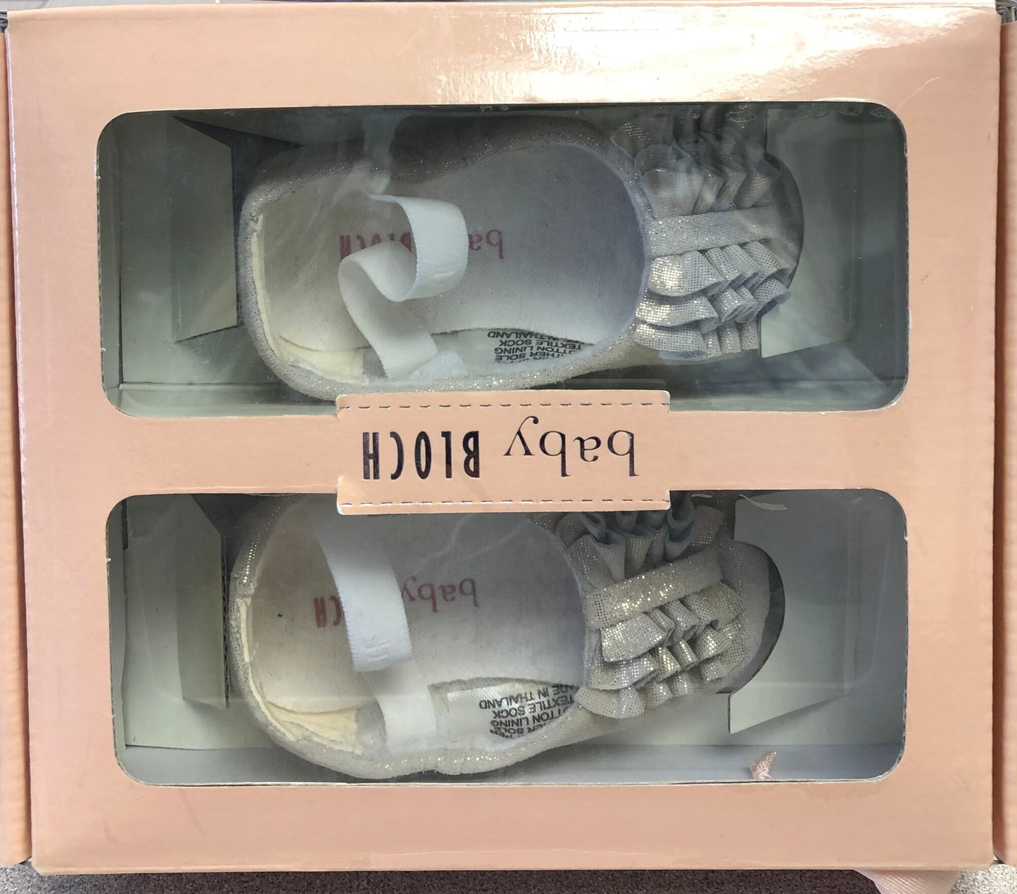 Gold Baby Bloch Shoes, 0-3M