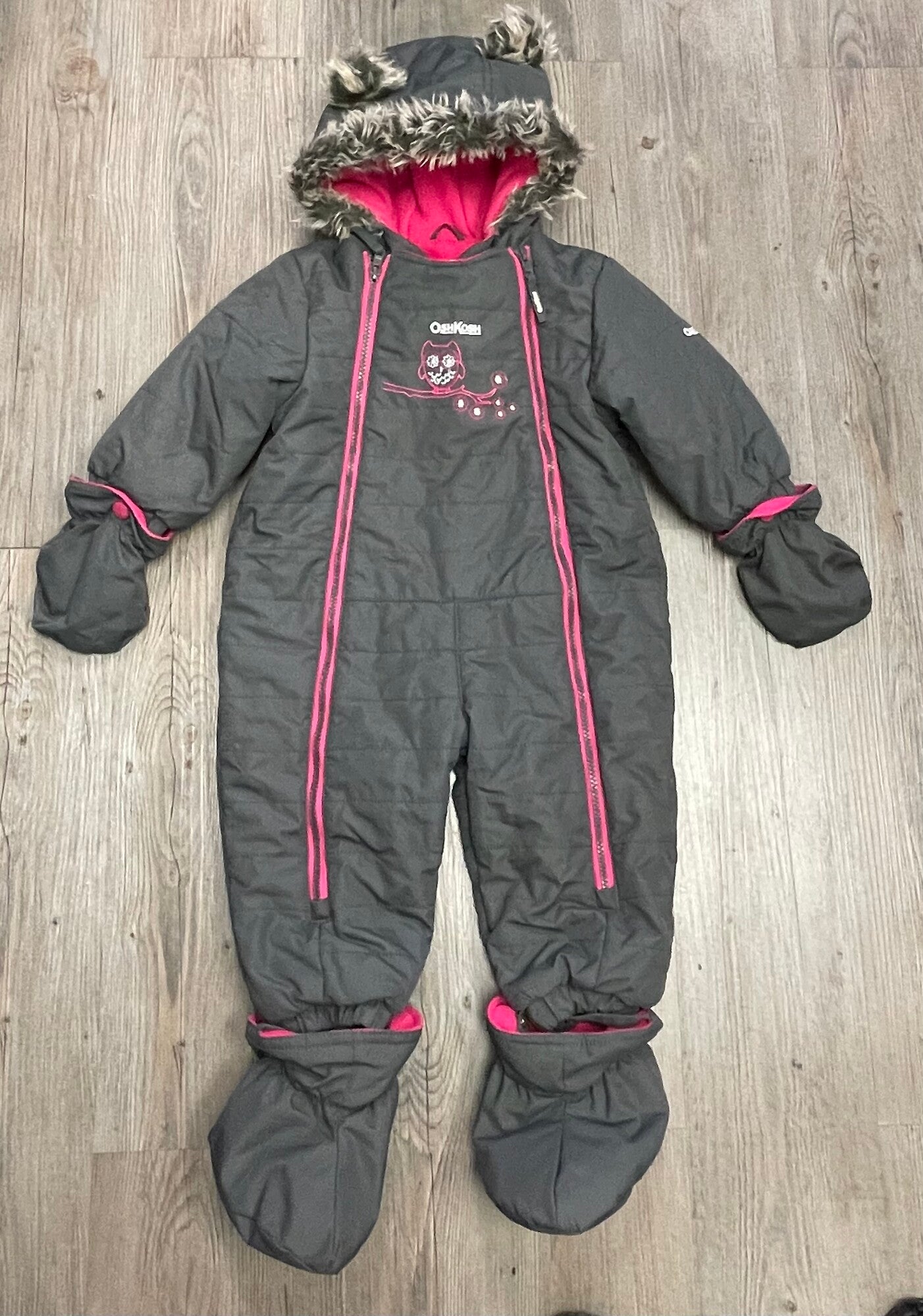 Grey Oshkosh Snowsuit, 18M