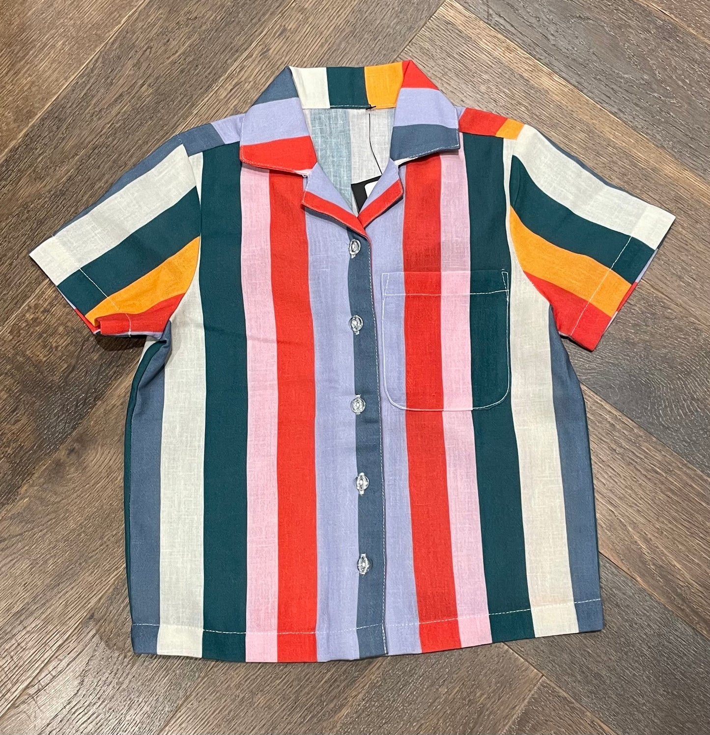 Multi Headster Striped Button U, 4Y