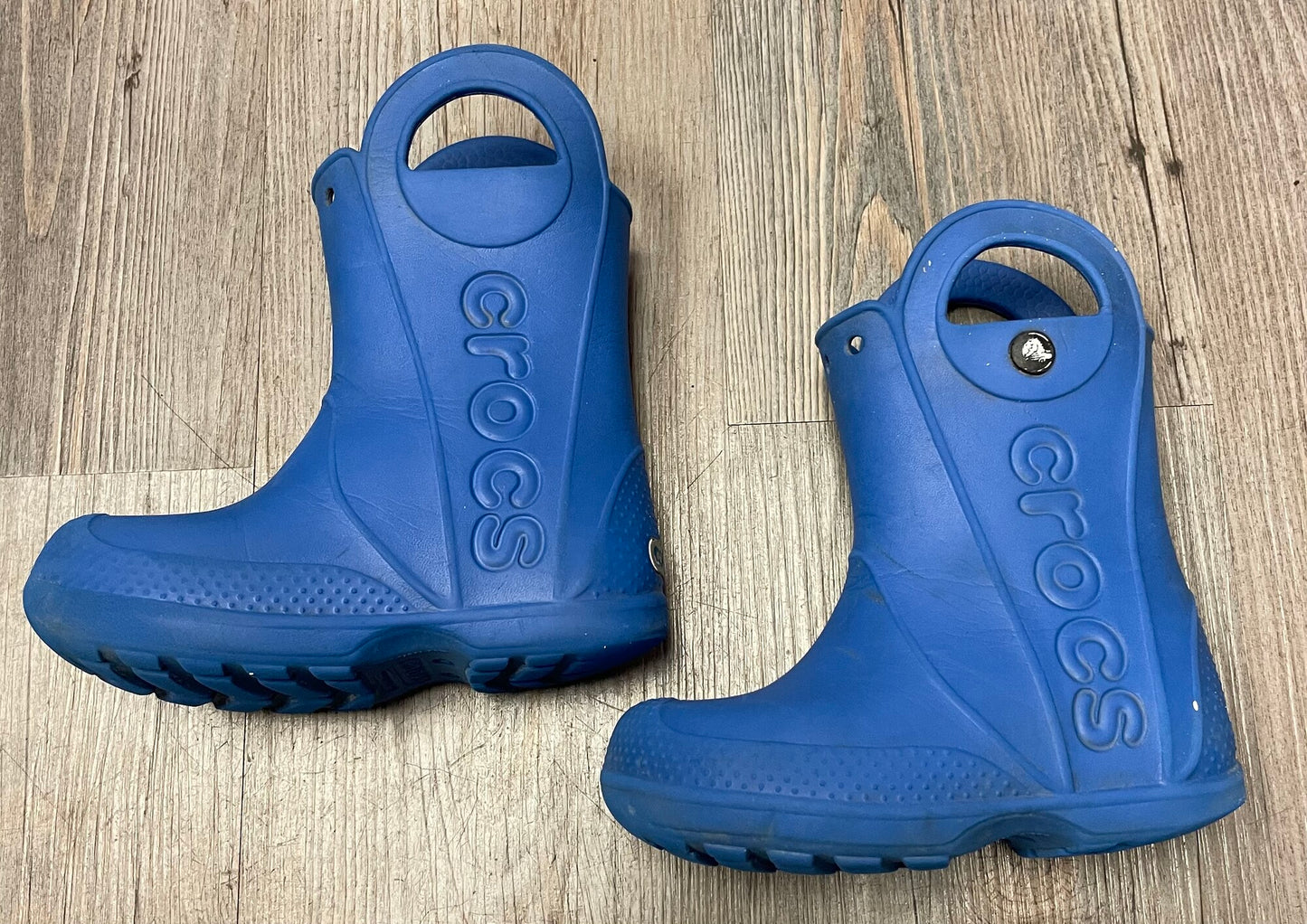 Blue Crocs Rain Boots, 8T