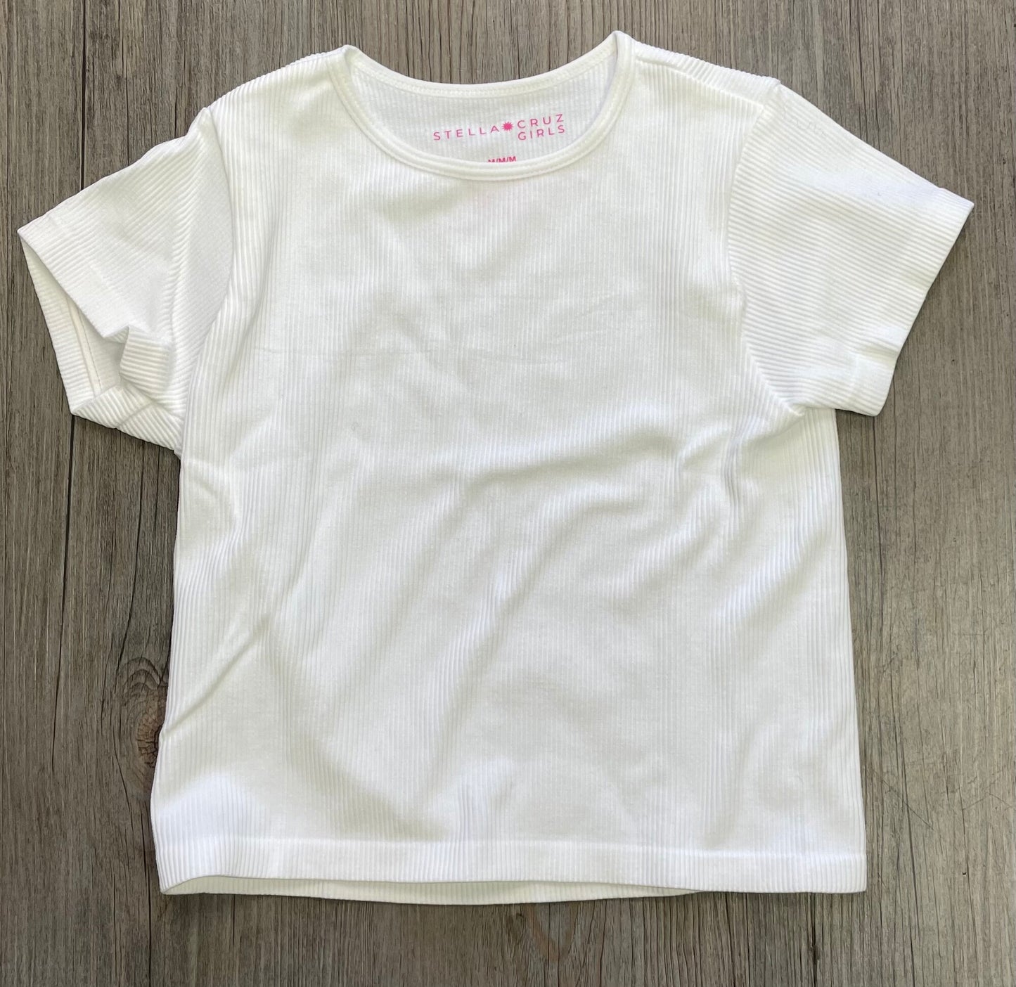 White Stella Cruz Girls Tee, 8Y