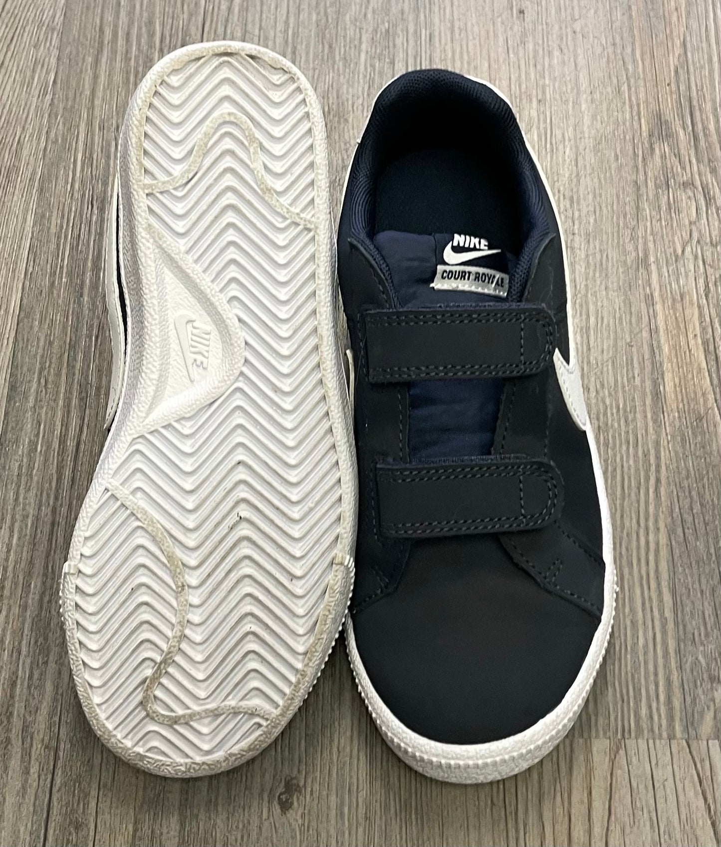 Navy Nike Velcro Shoes, 1Y