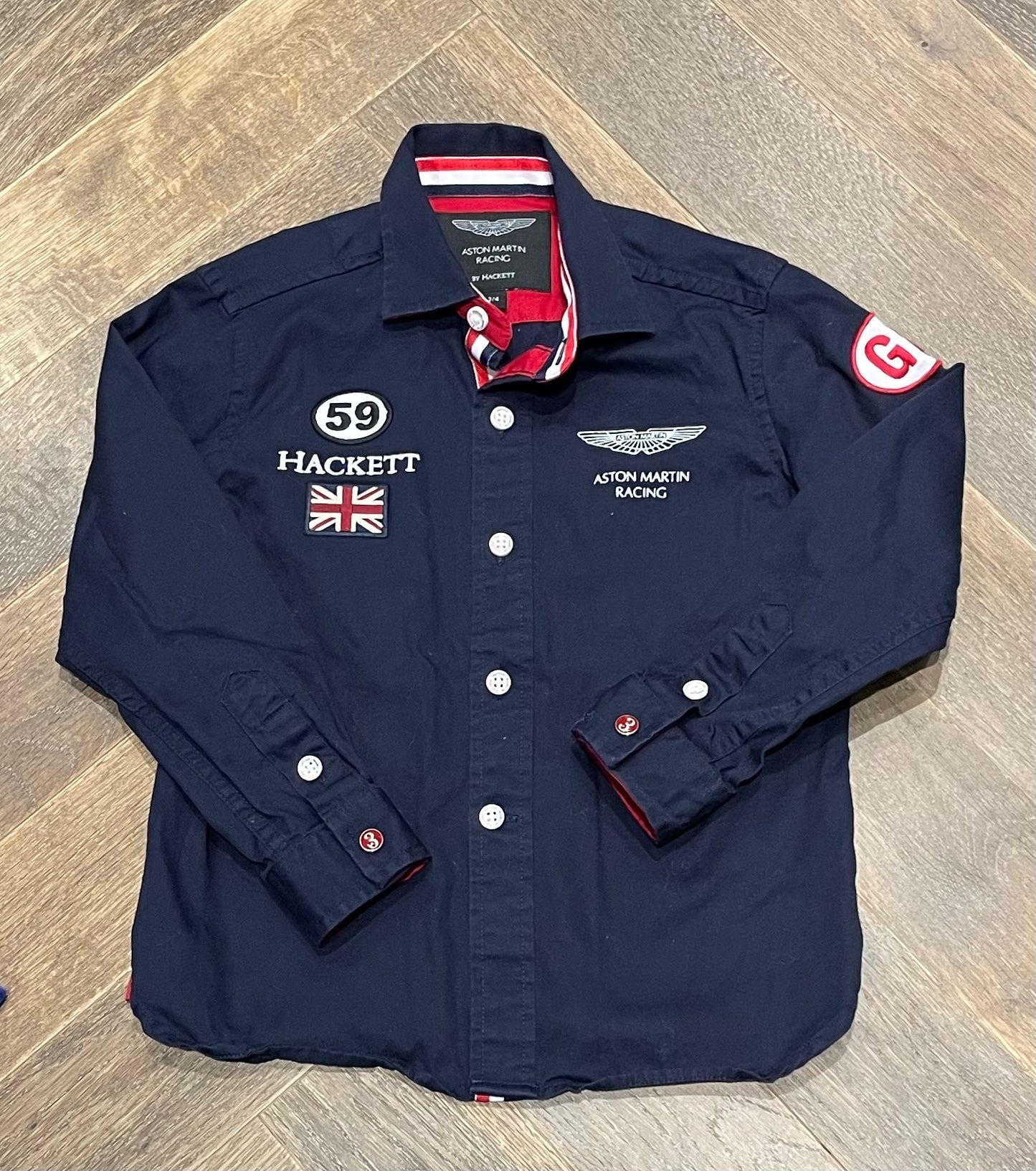 Navy Aston Martin Racing Shirt, 3-4Y