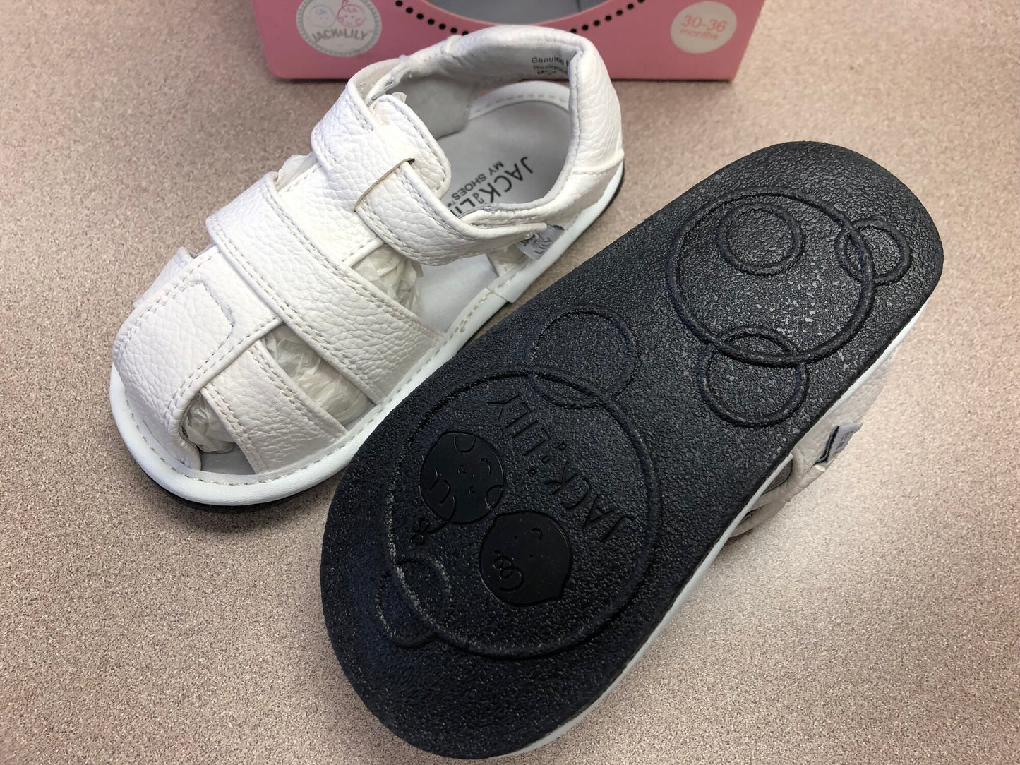 White Jack And Lily Sandals, 30-36M