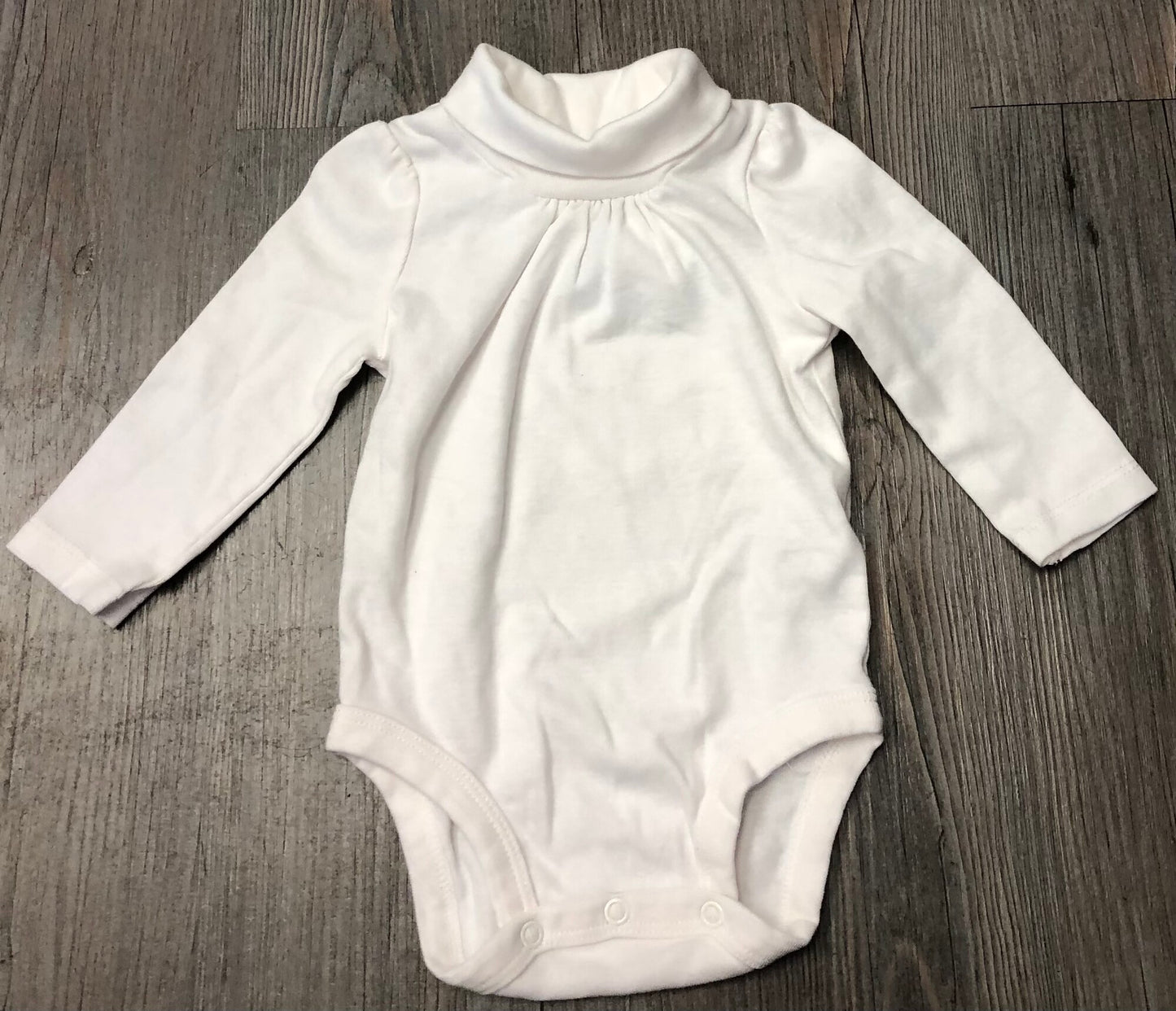 White Oshkosh Onesie, 6M
