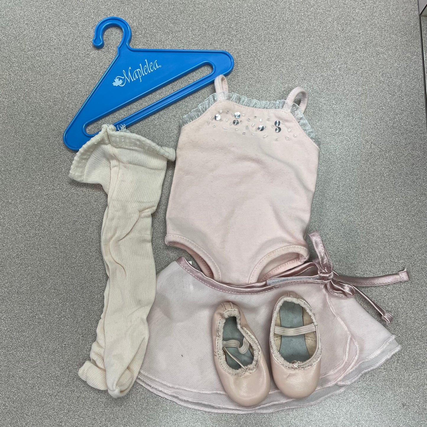 Pink Ballet Leotard Outfit Set, 18 Inch