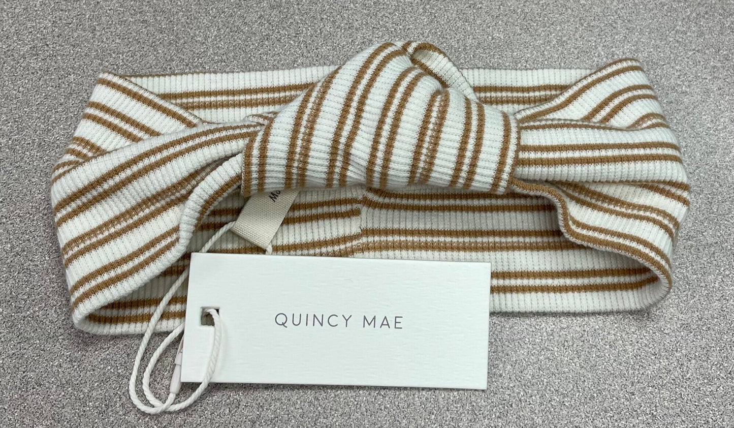 Stripe Quincy Mae Headband, 0-12M
