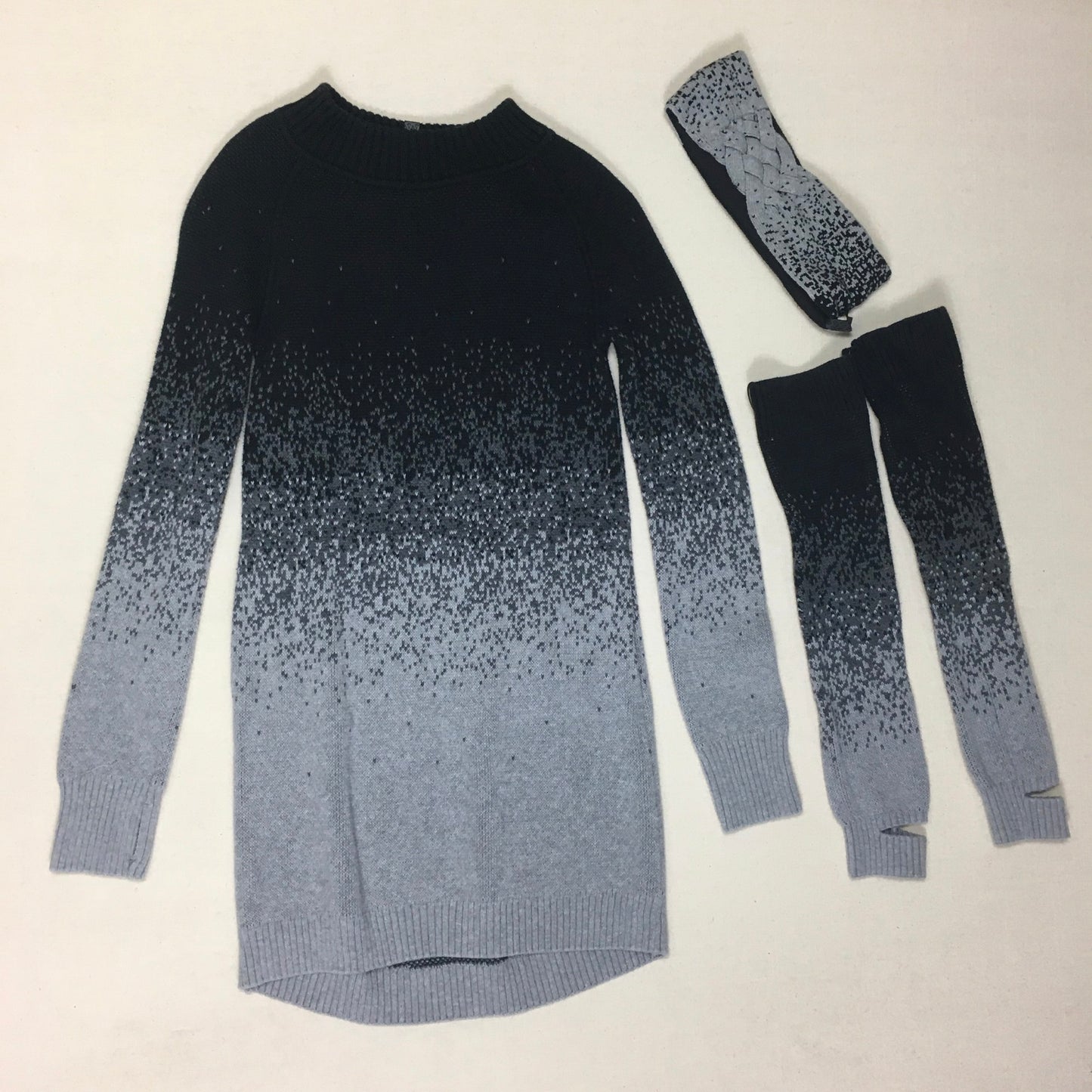 Grey/Blk Iviva Dress/Head/Leg, 10Y