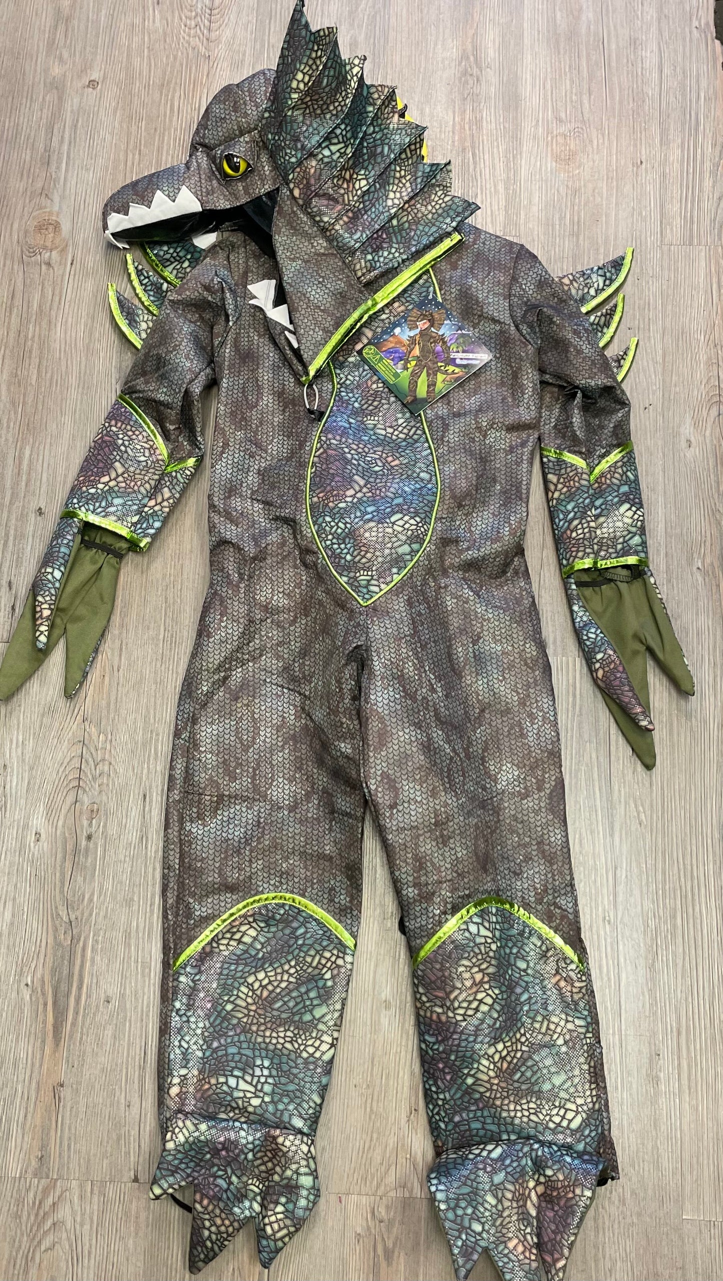 Multi Teetot Dinosaur Costume, 5-6Y