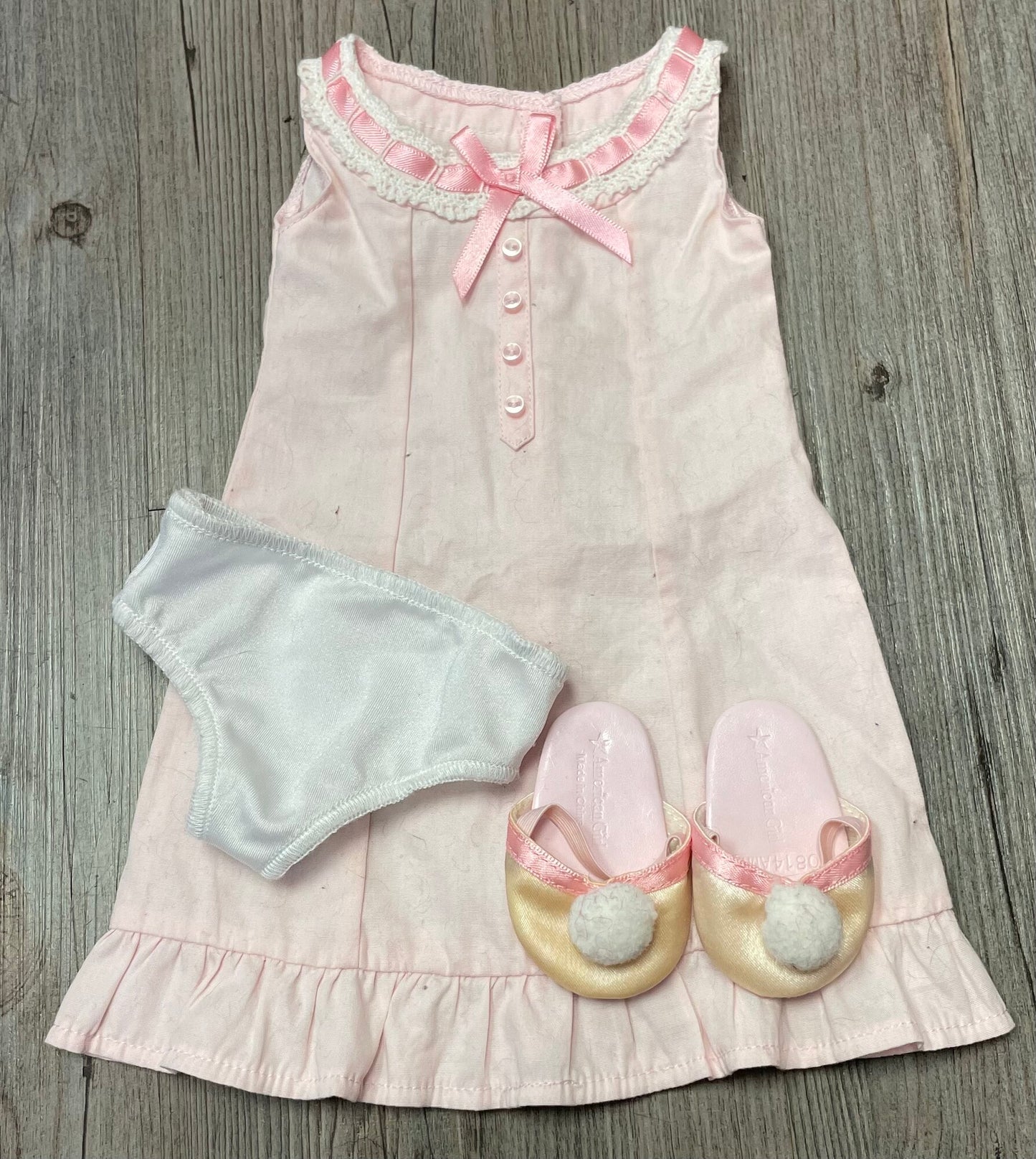 Pink American Doll Dress Set, 18 Inch