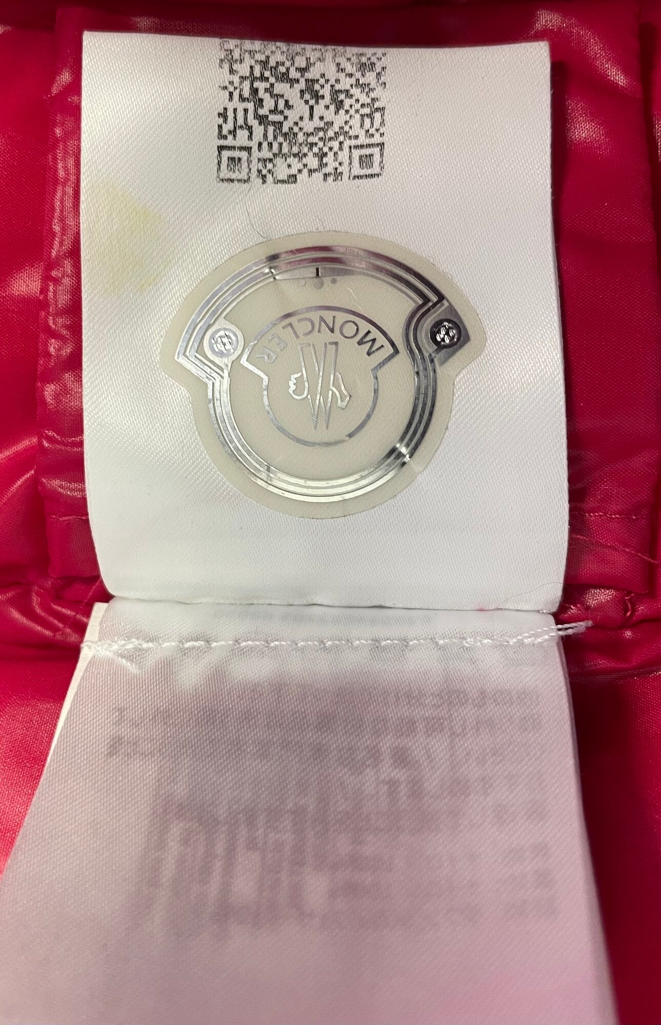 Fuchsia Moncler Bady Down Jacket, 8Y