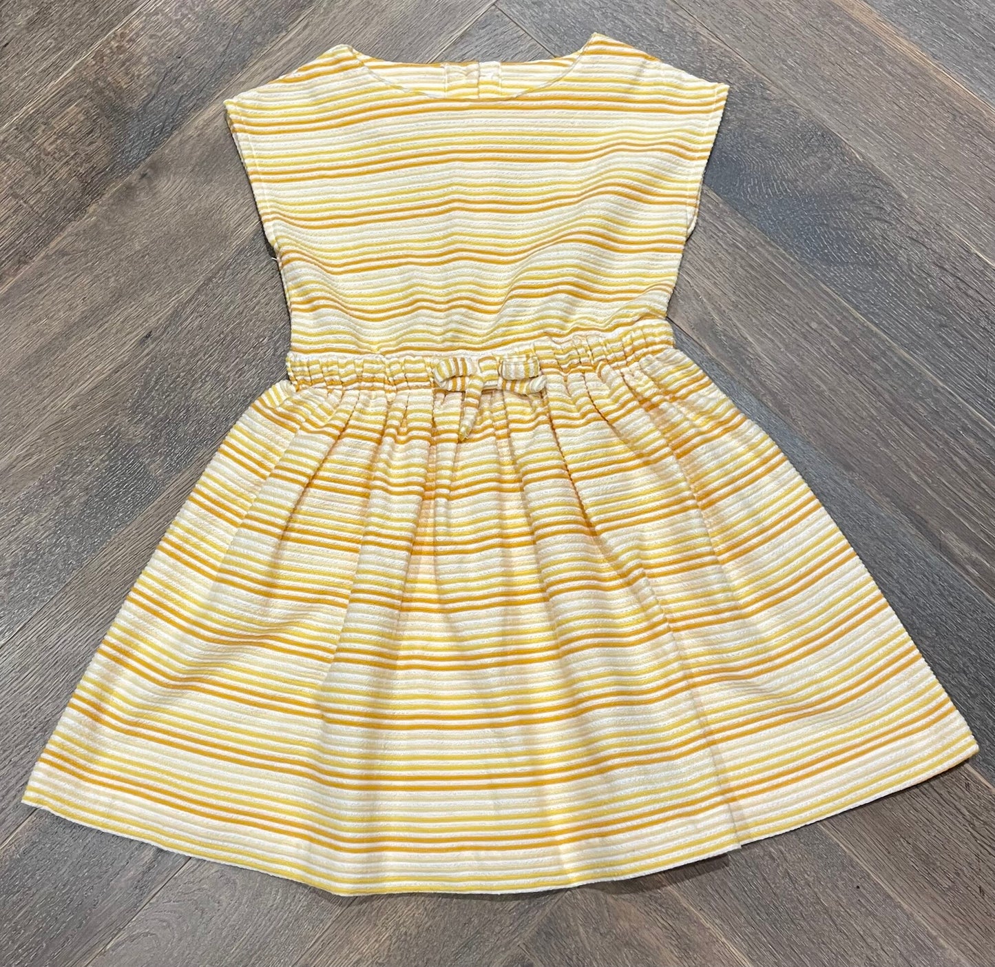Yellow Vignette Terry Dress, 4Y