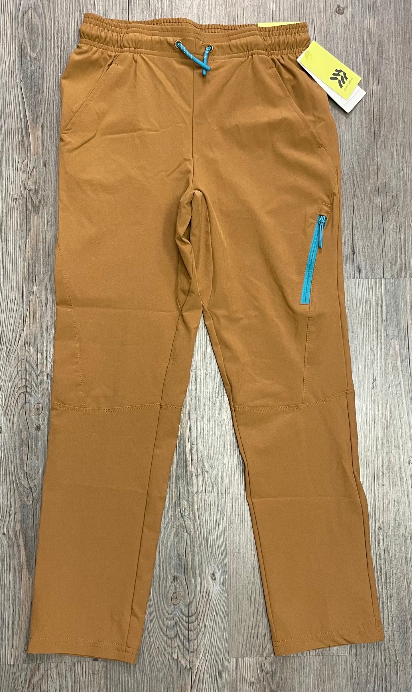 Brown All In Motion Pants, 8-10Y