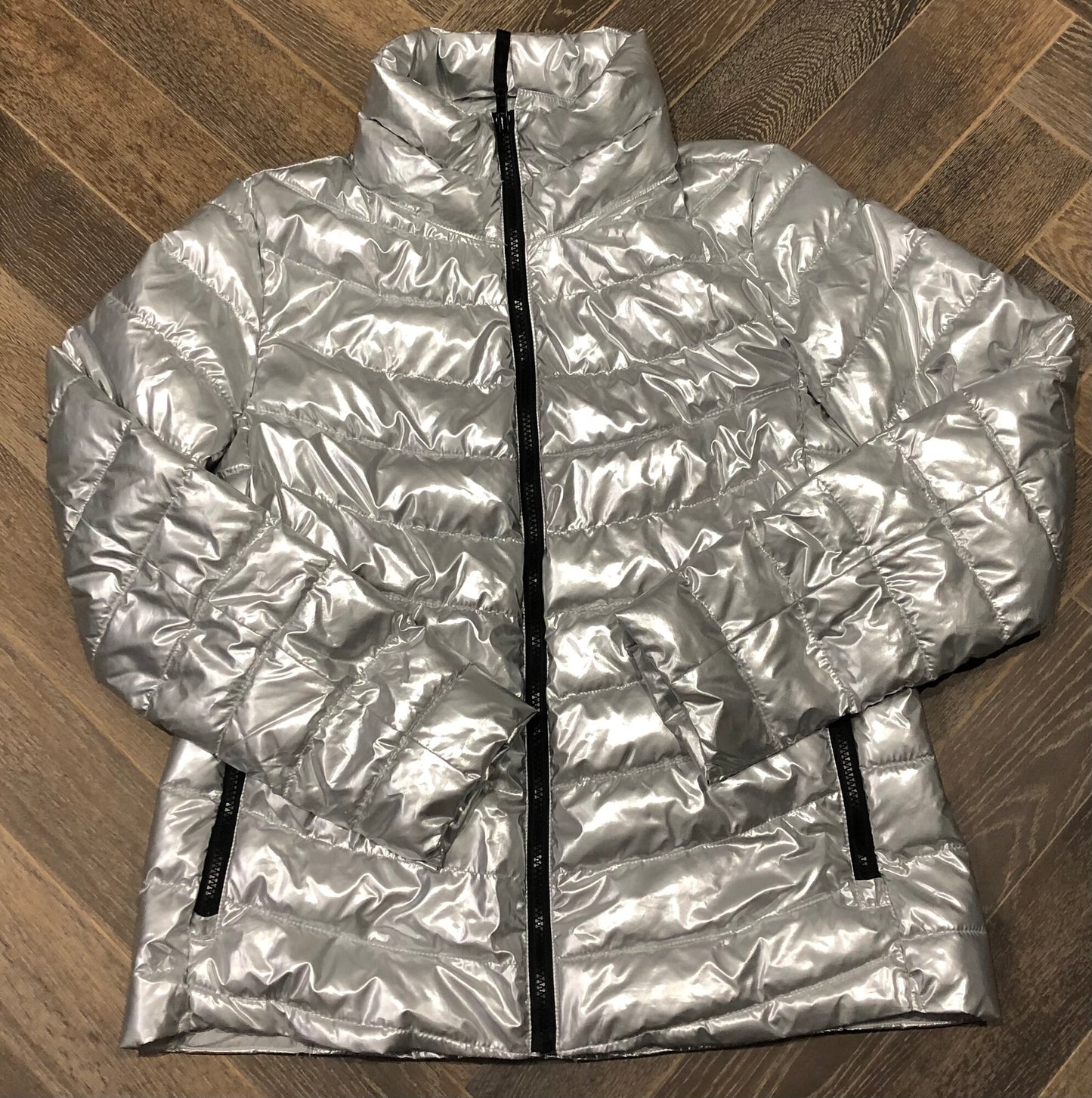 Silver Gap Puffer Jacket, Ladies M