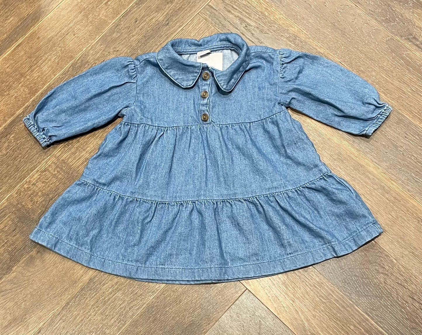 Blue Old Navy Denim Dress, 3-6M