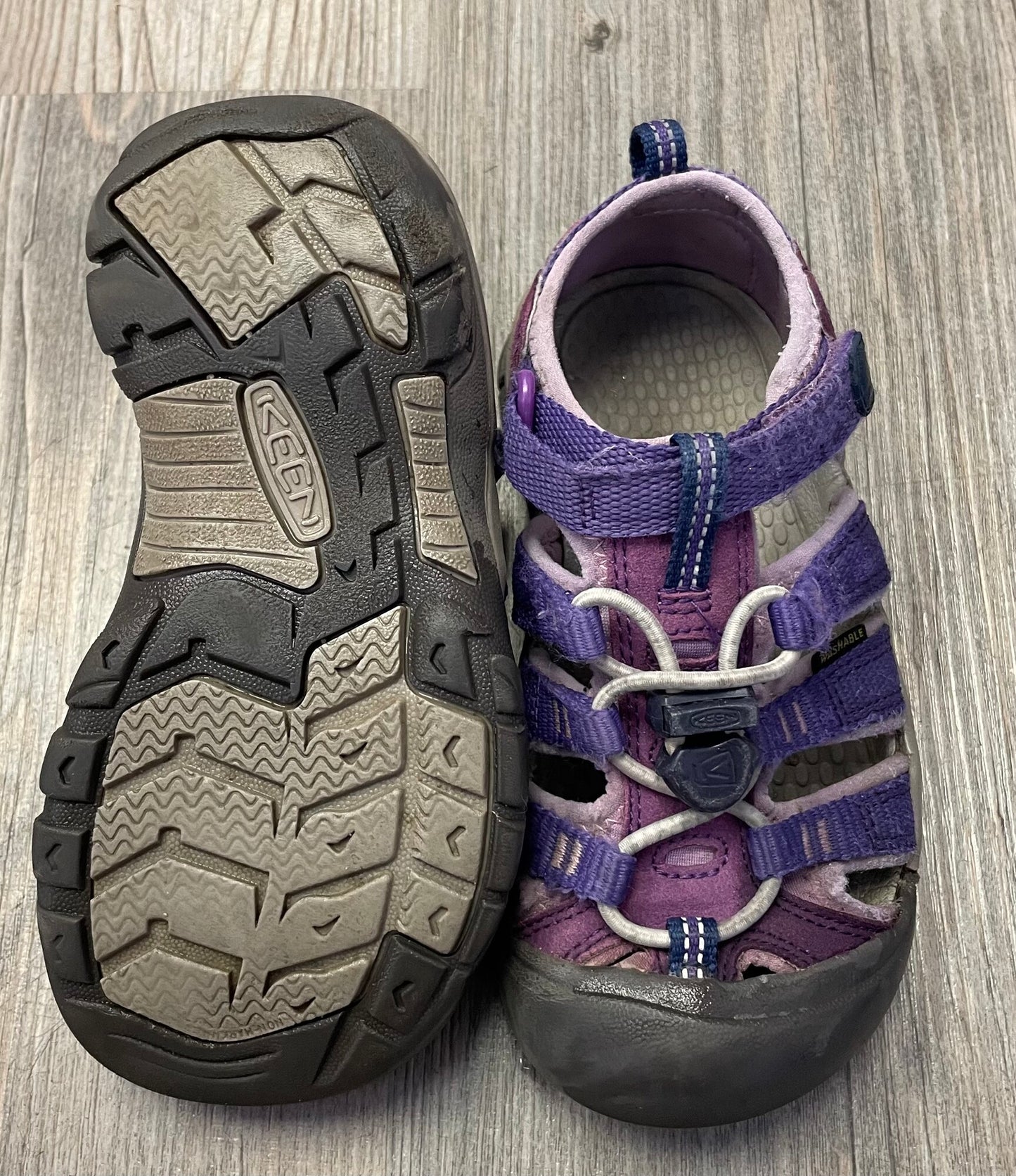 Purple Keens Sandals, 12Y