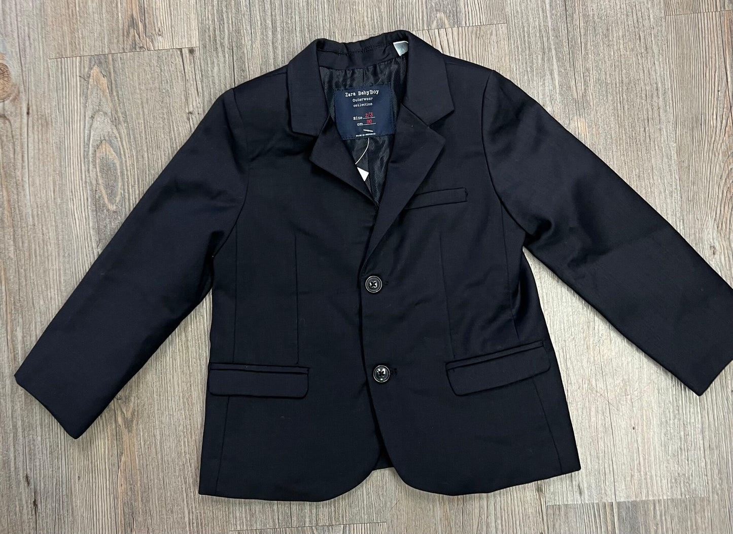 Black Zara Baby Blazer, 2-3Y