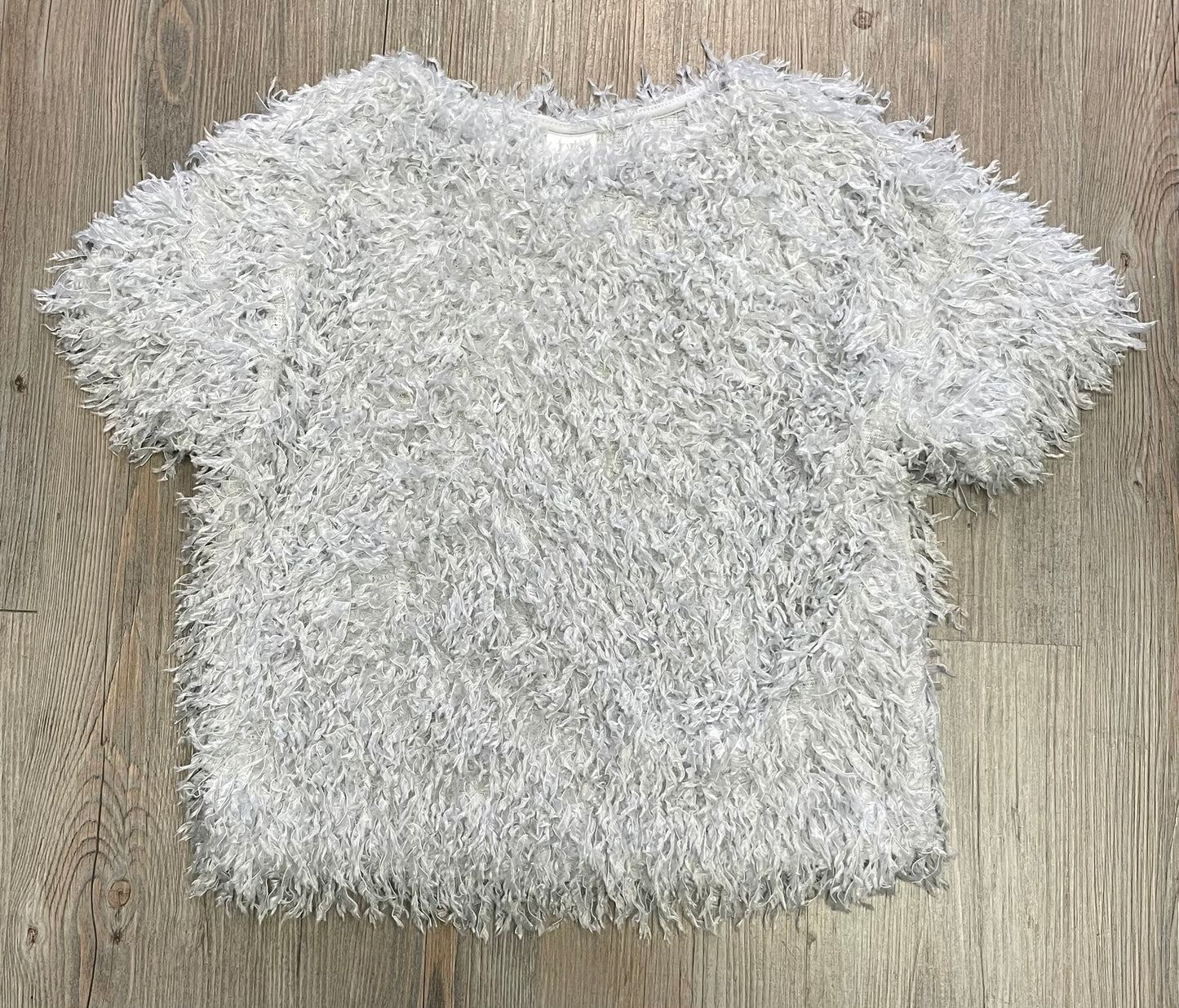Grey Zara Fluffy Tee, 10Y