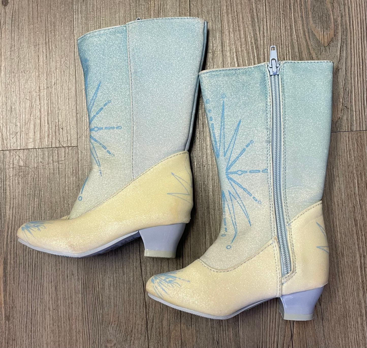Blue Disney Frozen Boots, 7-8T