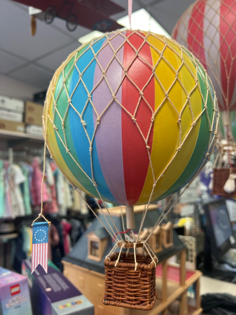 Rainbow Set of 2 Authentic Models Hot Air Balloon