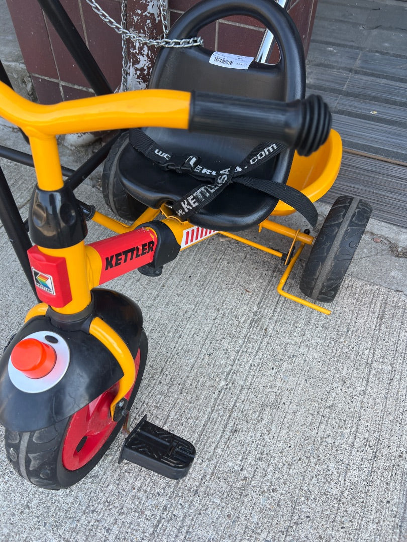 Yellow/Black Kettler Push Trike, 2-5Y
