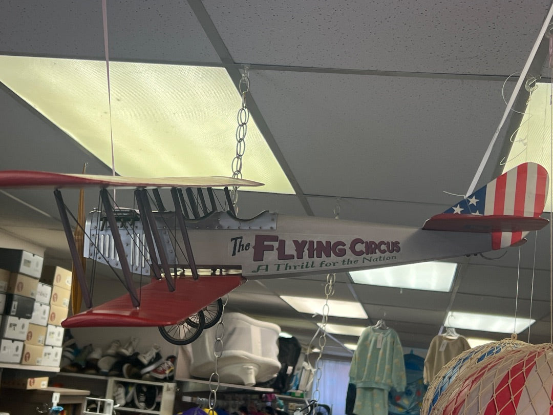 Red Flying Circus Plane, 32 inch