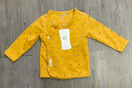 Mustard  Noppies Overlap Tee, 1-2M