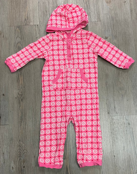 Pink  Old Navy Hooded Onesie, 12-18M