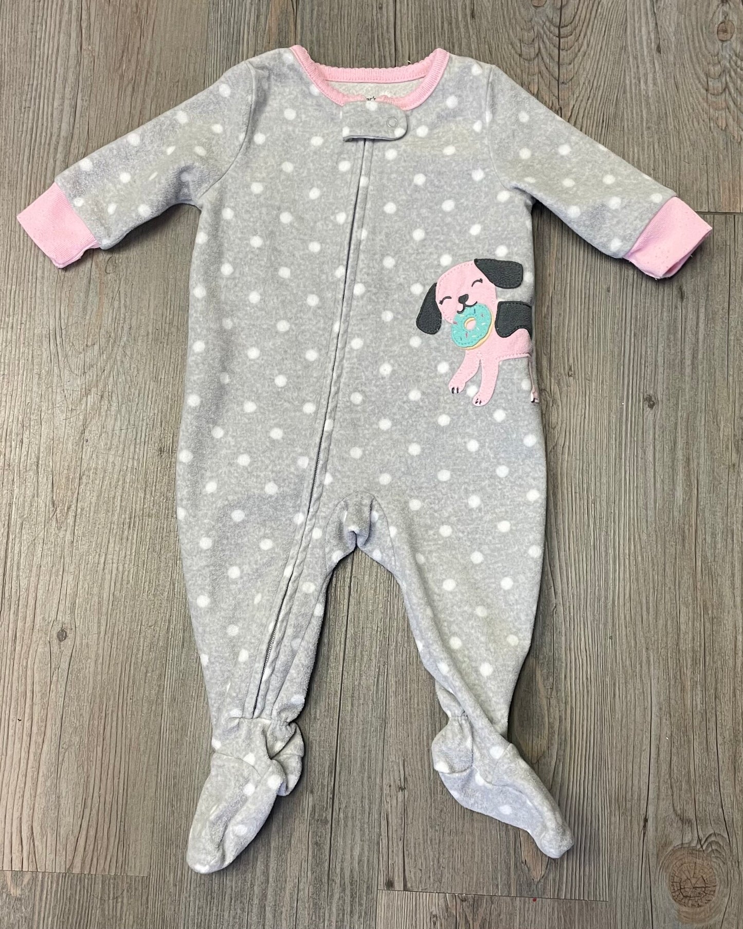 Grey  Carters Pj Onesie, 3M