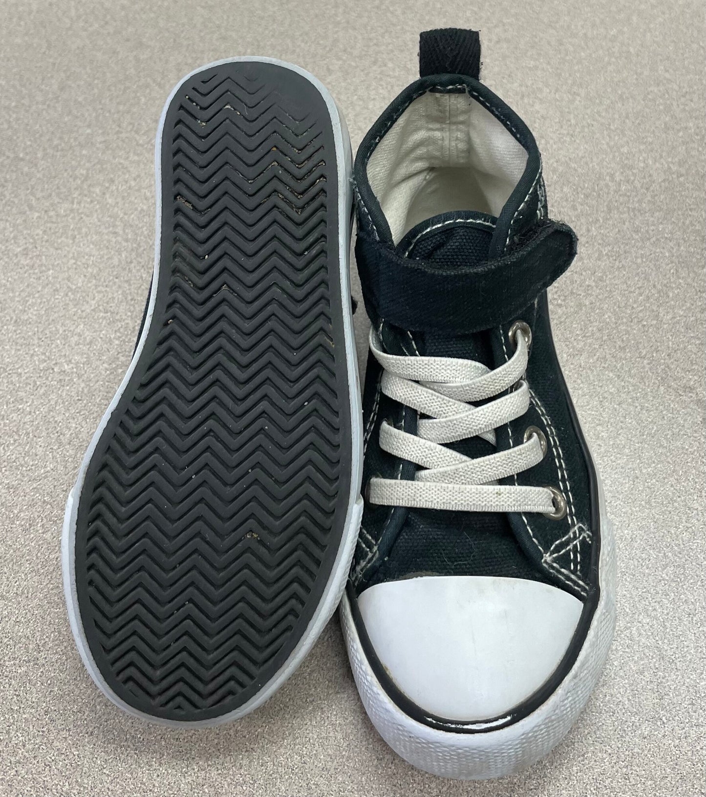 Black  Hightop Shoes, 8T