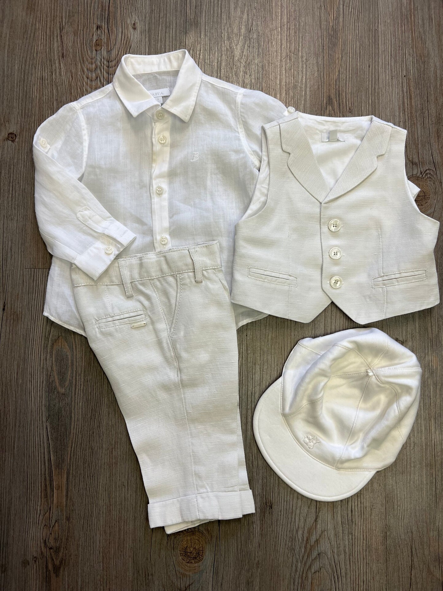 White  Baby A - Baptism Set, 6M