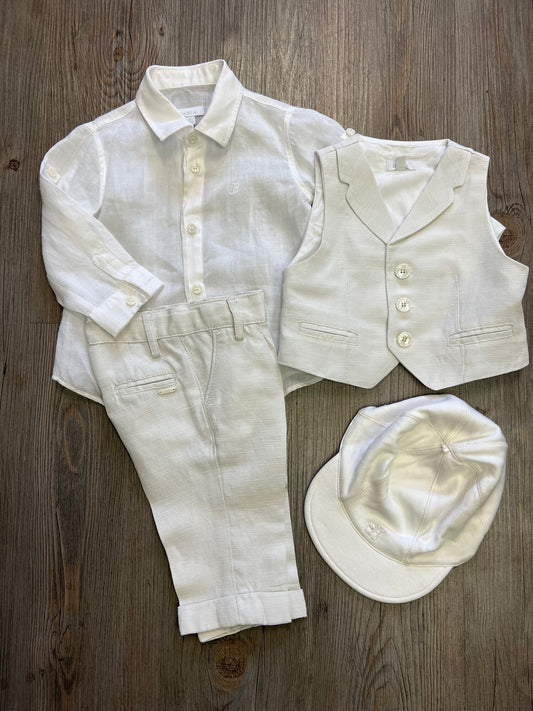 White  Baby A - Baptism Set, 6M
