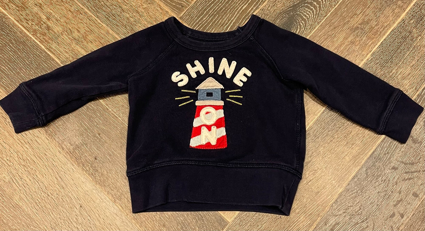 Navy  Gap Sweatshirt, 12-18M