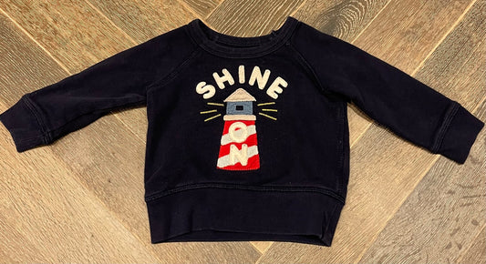 Navy  Gap Sweatshirt, 12-18M