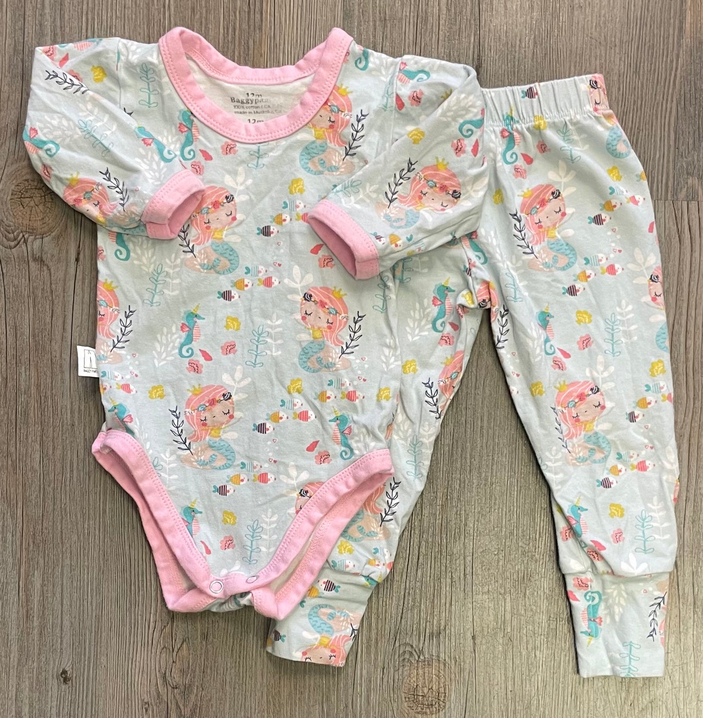 Multi  Baggy Pants Clothing 2pc, 12M