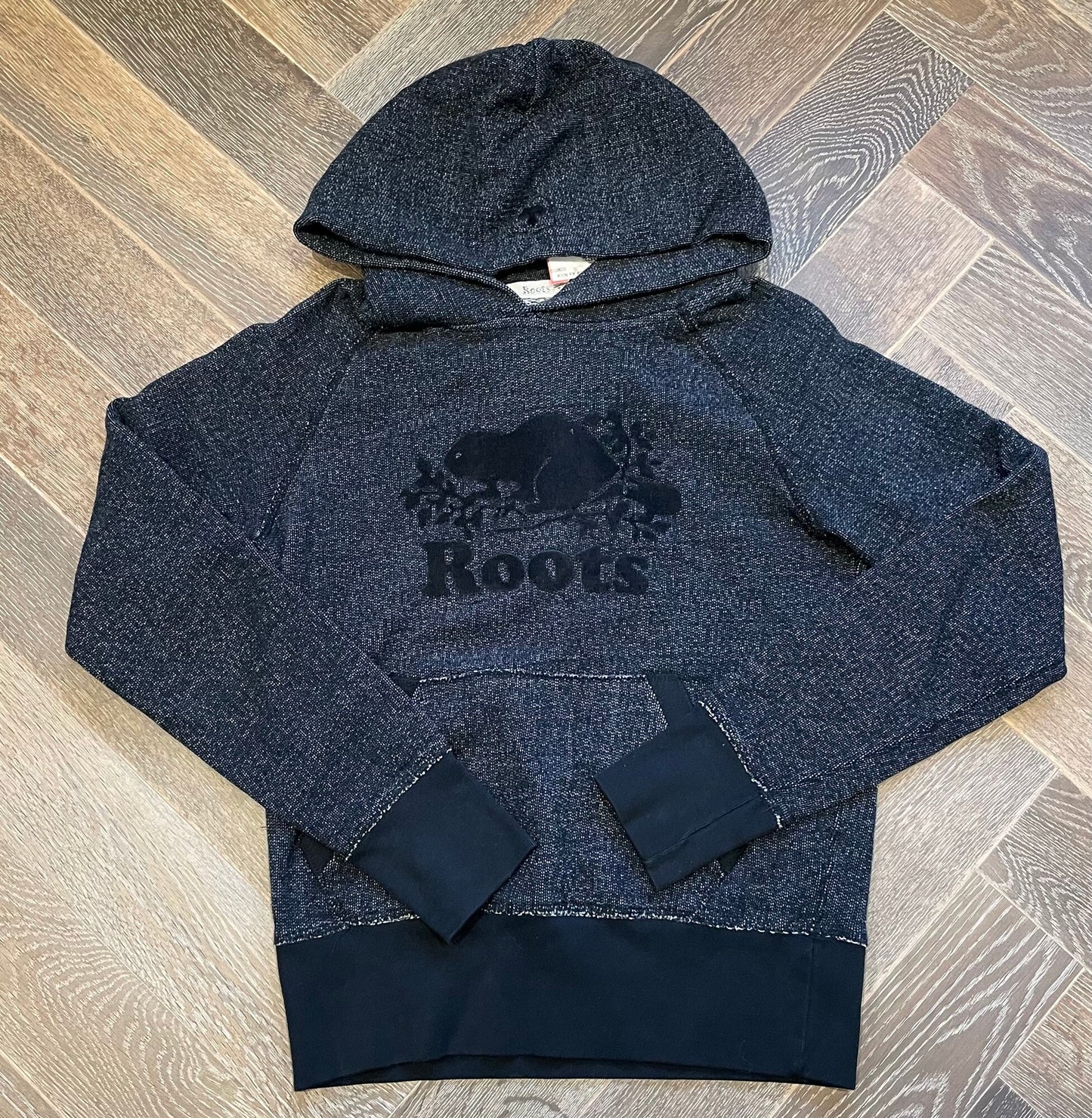 Black  Roots Pullover Hoodie, 14Y+