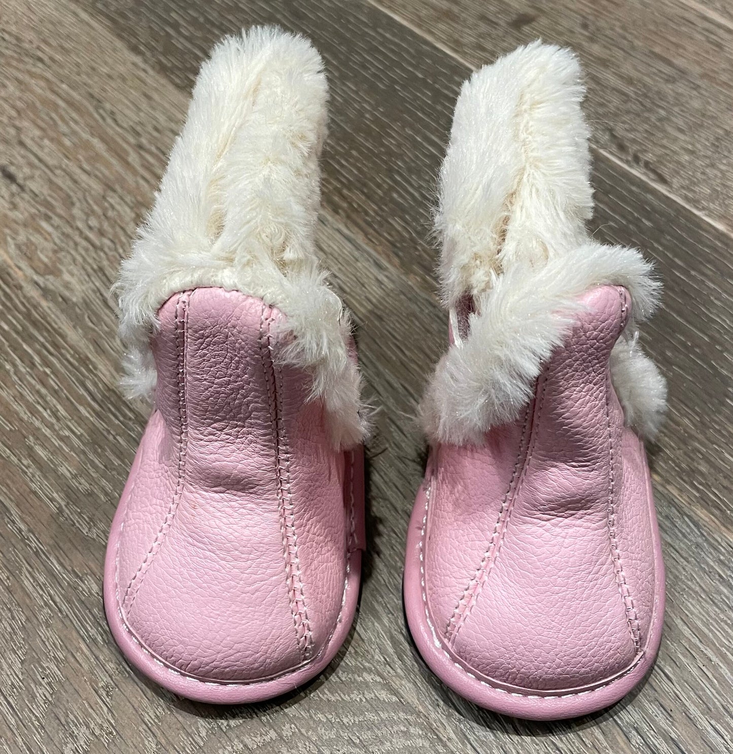 Pink  Jack& Lily Booties, 0-6M