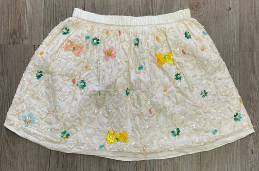 Beige  Billieblush Sequin Skirt, 8Y