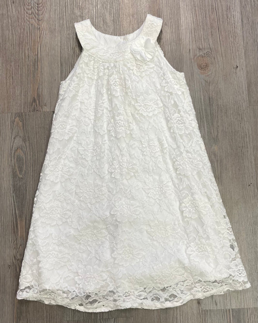 White  Carters Dress, 6Y
