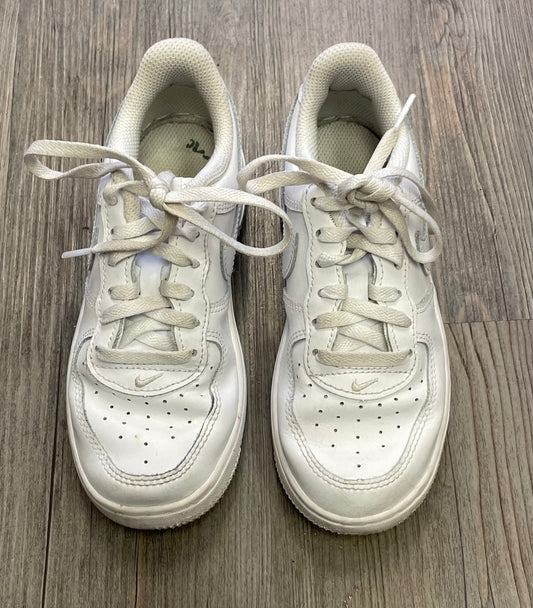 White  Nike Lace Up Shoes, 13Y